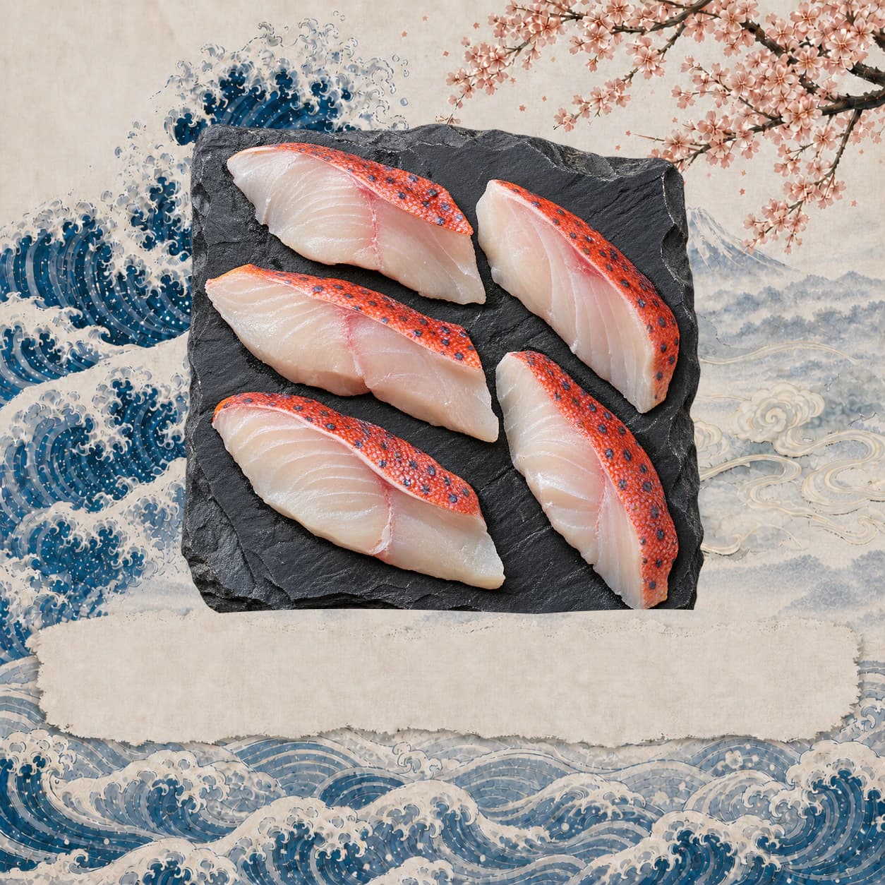 Fresh Red Grouper Slices, 鮮紅石斑魚片