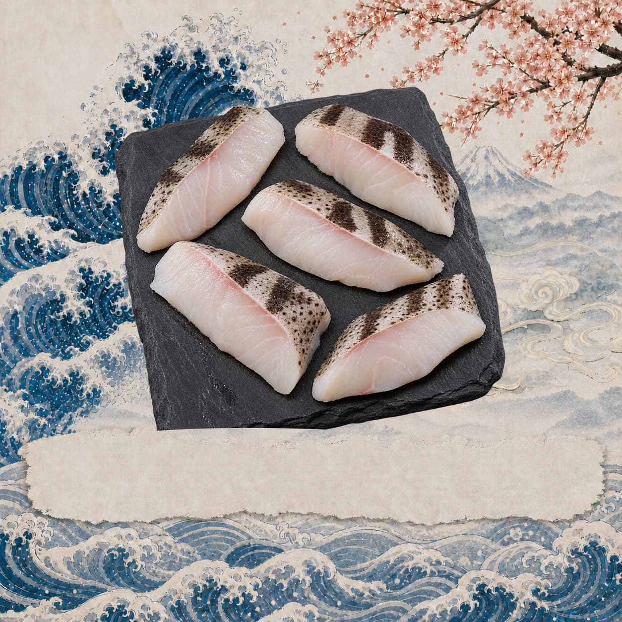 Fresh Hybrid Grouper Slices, 鮮龍虎斑魚片